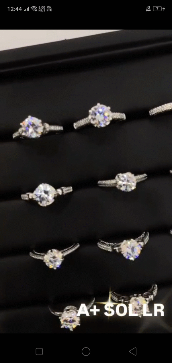 CUBIC ZIRCON SOLITOIRE RING